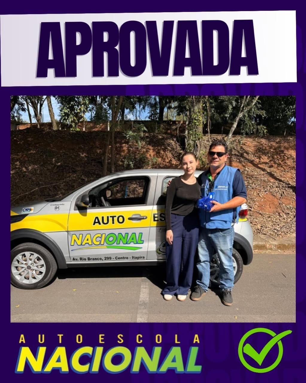 Aluna aprovada
